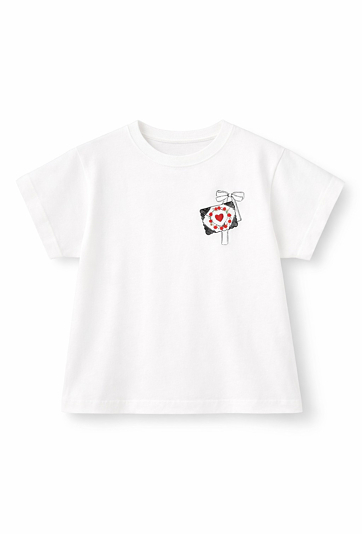 Koszulka dziewczęca -  podwinięte rękawki