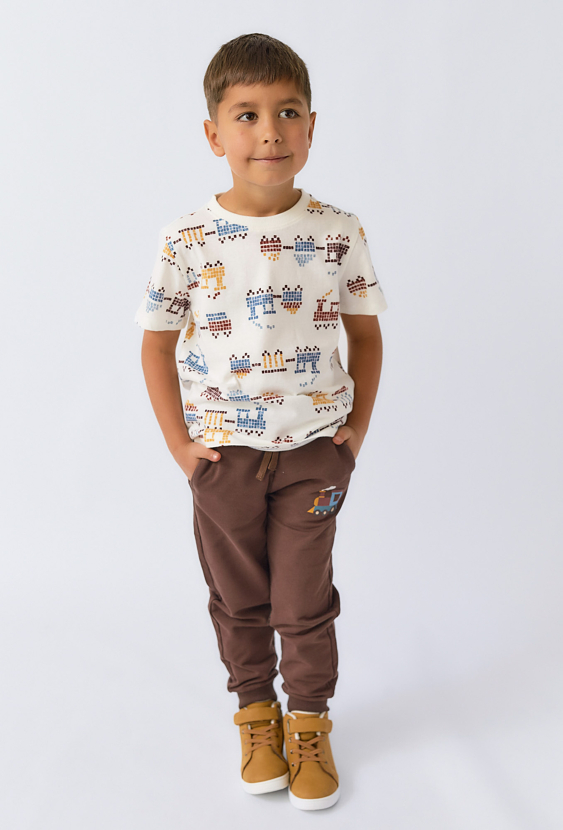 Koszulka chłopięca z nadrukiem pikselowym