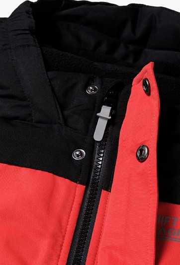 Kurtka narciarska dla dziecka - czerwono-czarna