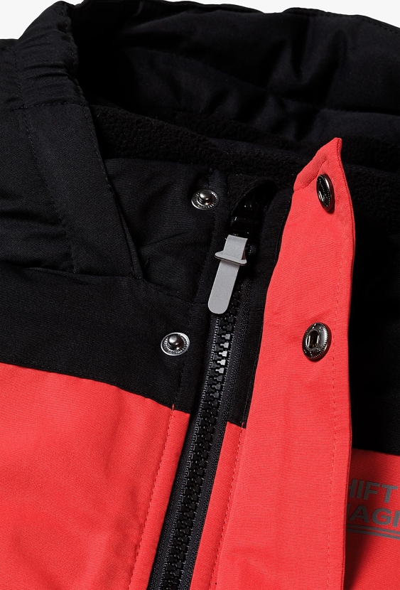 Kurtka narciarska dla dziecka - czerwono-czarna