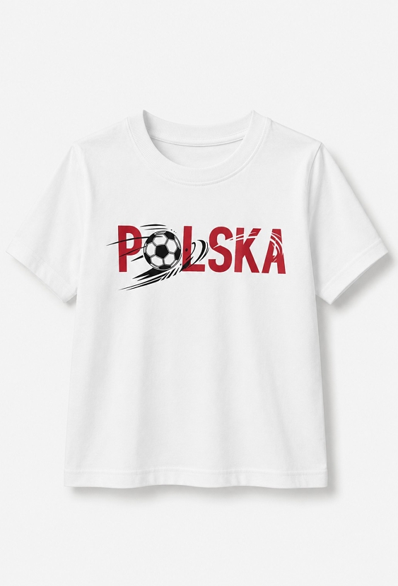Chłopięca koszulka z nadrukiem piłkarskim