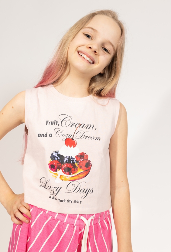 Dziewczęca koszulka na ramiączka