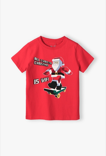 Koszulka chłopięca świąteczna