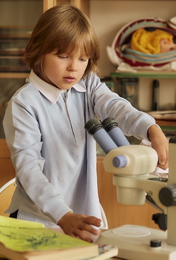 Bluzka z białym kołnierzykiem - niebieska - Max&Mia