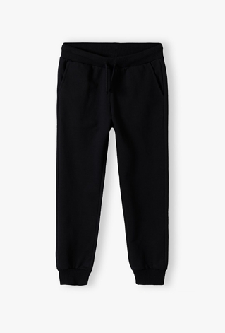 Czarne spodnie dresowe dla chłopca