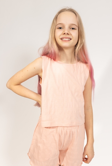 Koszulka dziewczęca z kokardkami