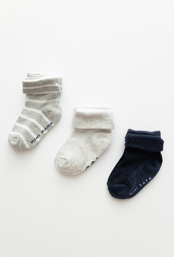 Skarpetki chłopięce niemowlęce – 3-pak