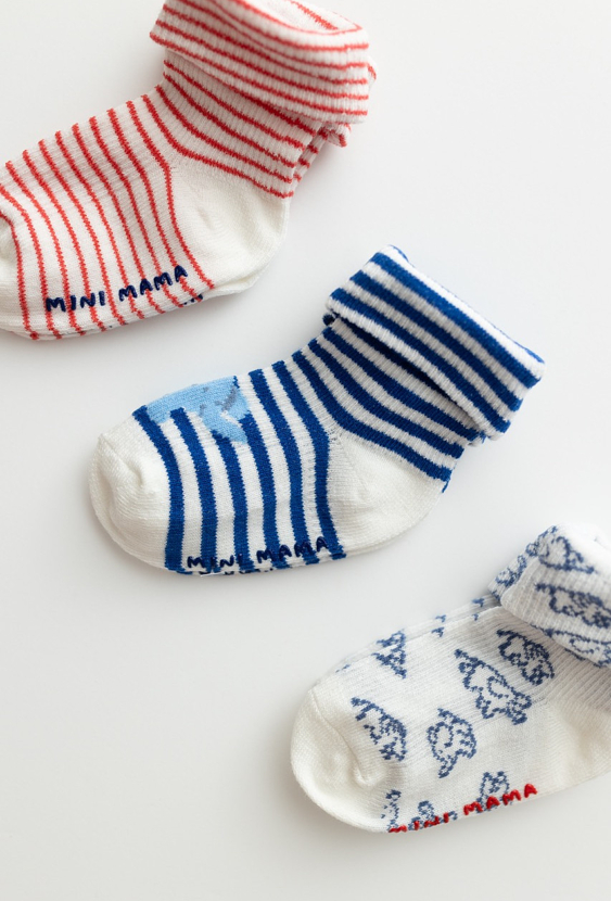 Skarpetki niemowlęce chłopięce – 3-pak