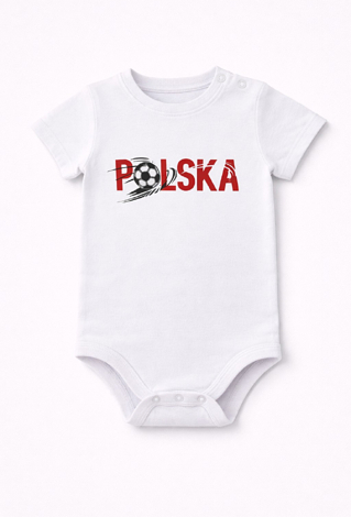 Body niemowlęce z krótkim rękawem – dla małego kibica