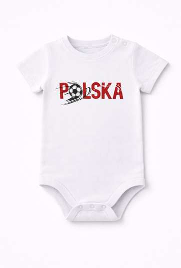 Body niemowlęce z krótkim rękawem – dla małego kibica