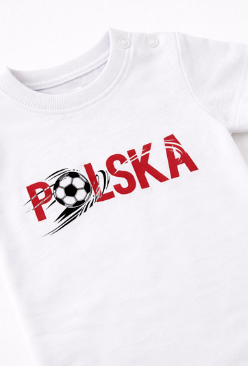 Body niemowlęce z krótkim rękawem – dla małego kibica