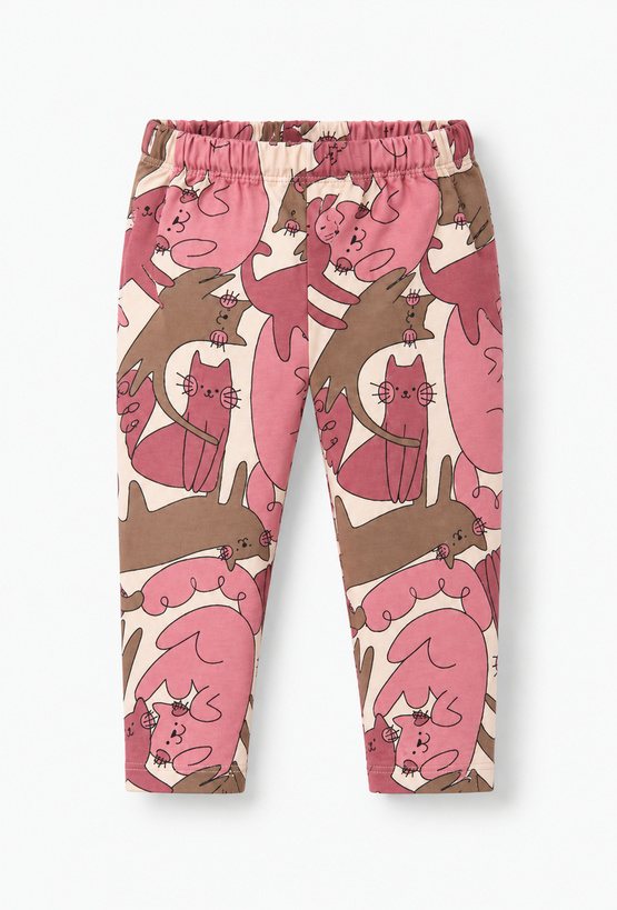 Legginsy niemowlęce dziewczęce w kotki