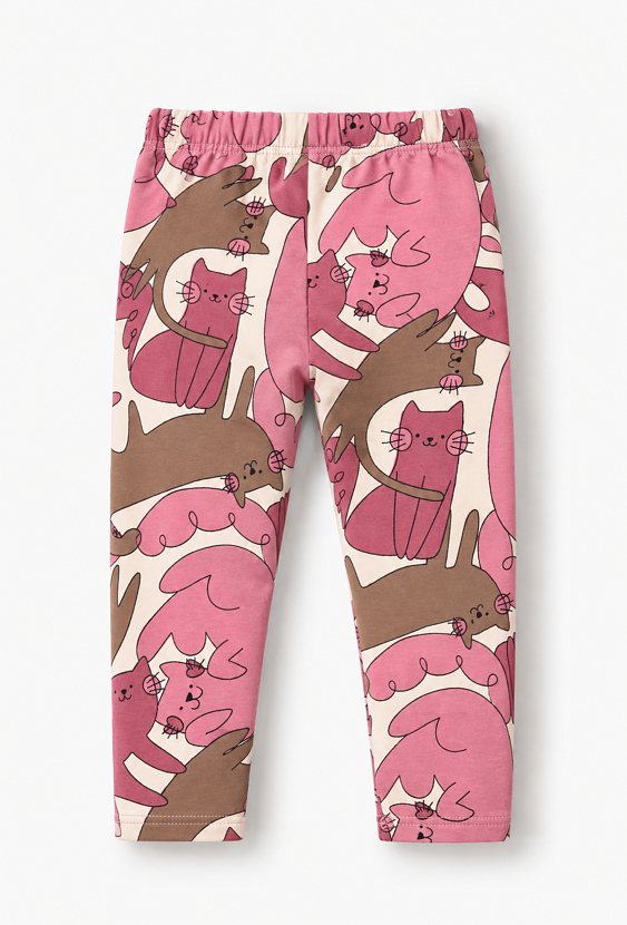 Legginsy niemowlęce dziewczęce w kotki