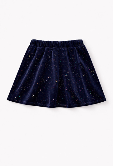 Spódnica dziewczęca krótka welurowa – dziewczynka