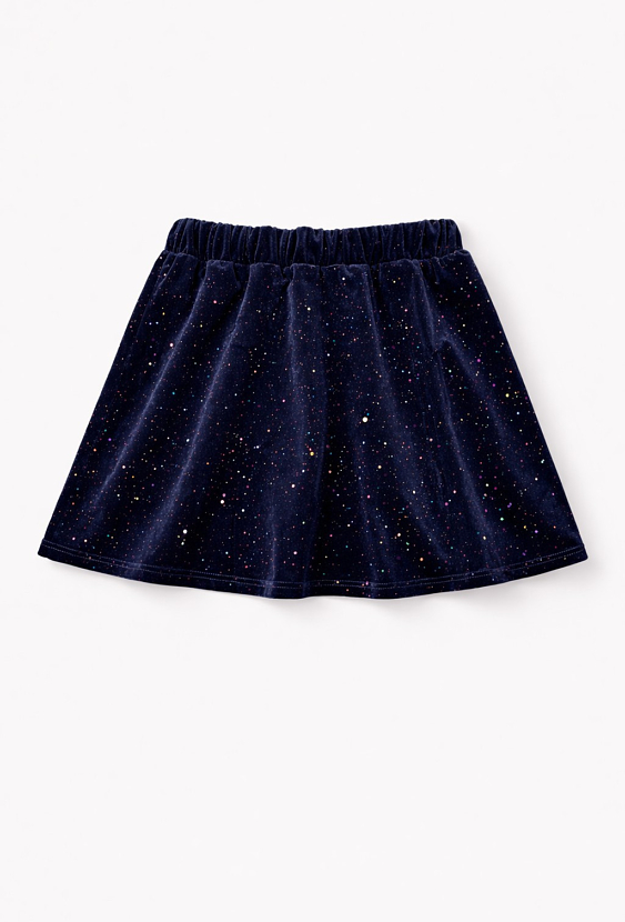 Spódnica dziewczęca krótka welurowa – dziewczynka