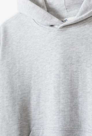 Bluza dresowa nierozpinana z kapturem - szara - 5.10.15.