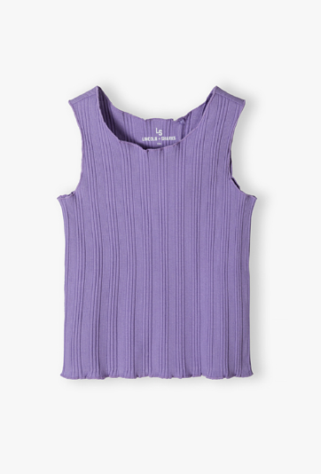 Koszulka na ramiączkach prążkowana