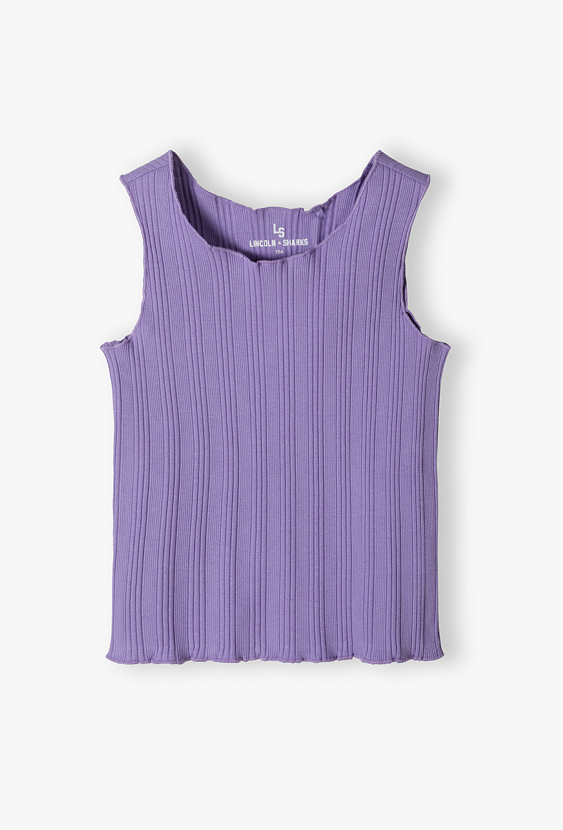 Koszulka na ramiączkach prążkowana