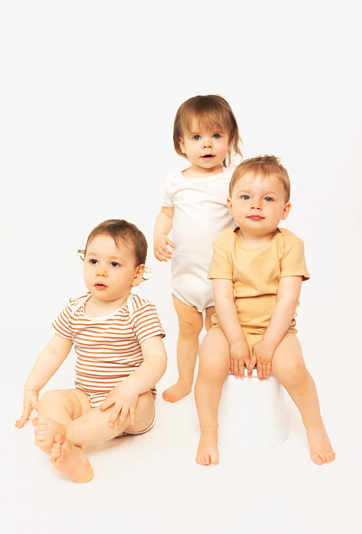 Bawełniane body 3-pak z krótkim rękawem