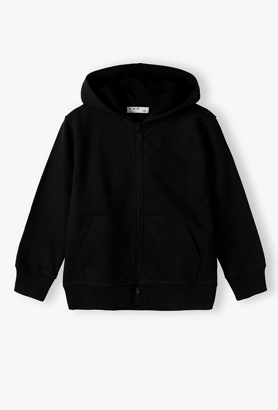 Czarna bluza dresowa z kapturem - basic - 5.10.15.