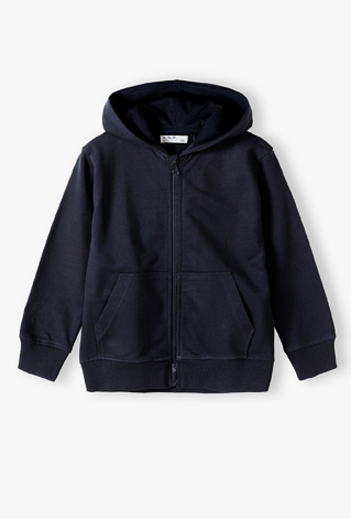 Granatowa bluza dresowa - basic - 5.10.15.