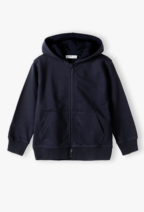 Granatowa bluza dresowa - basic - 5.10.15.