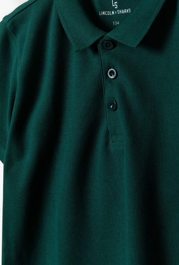 T-shirt chłopięcy z kołnierzykiem polo - Lincoln&Sharks