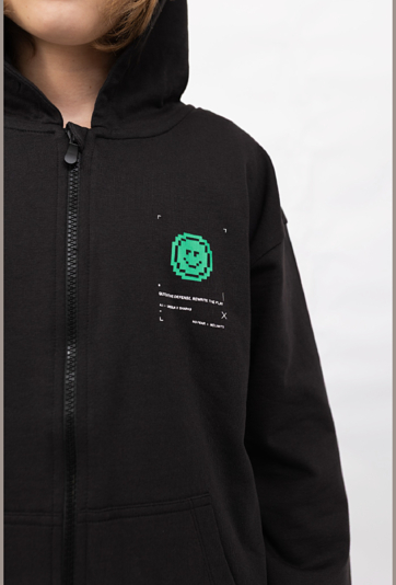 Bluza rozpinana z kapturem Pixel