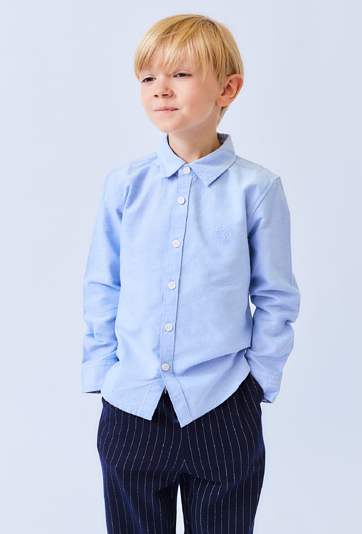 Elegancka koszula chłopięca z długim rękawem
