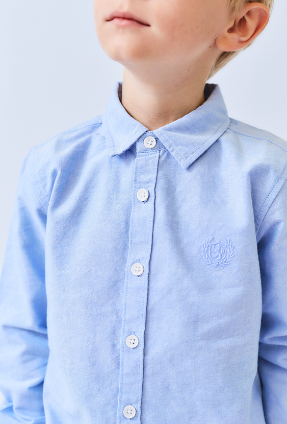 Elegancka koszula chłopięca z długim rękawem