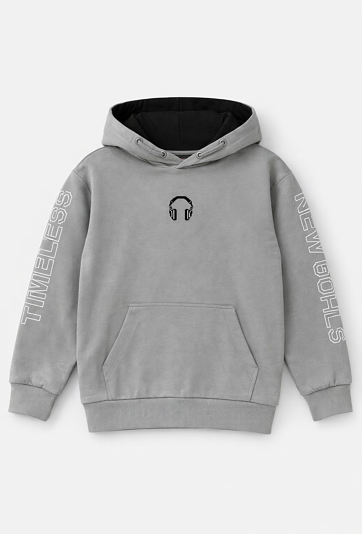 Bluza chłopięca z kapturem print pixel