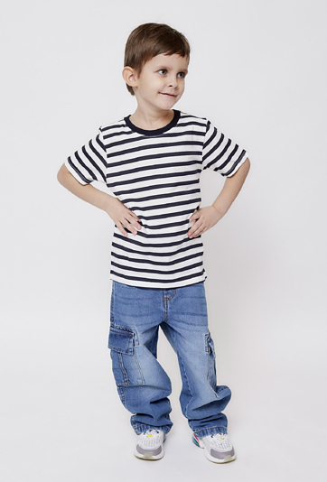 T-shirt  w czarno-białe paski