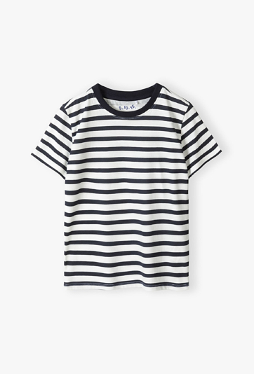 T-shirt  w czarno-białe paski