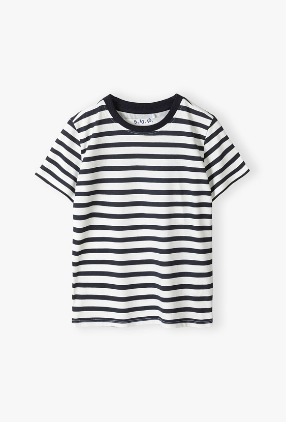 T-shirt  w czarno-białe paski