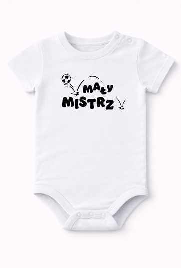 Body niemowlęce z krótkim rękawem – „Mały Mistrz”