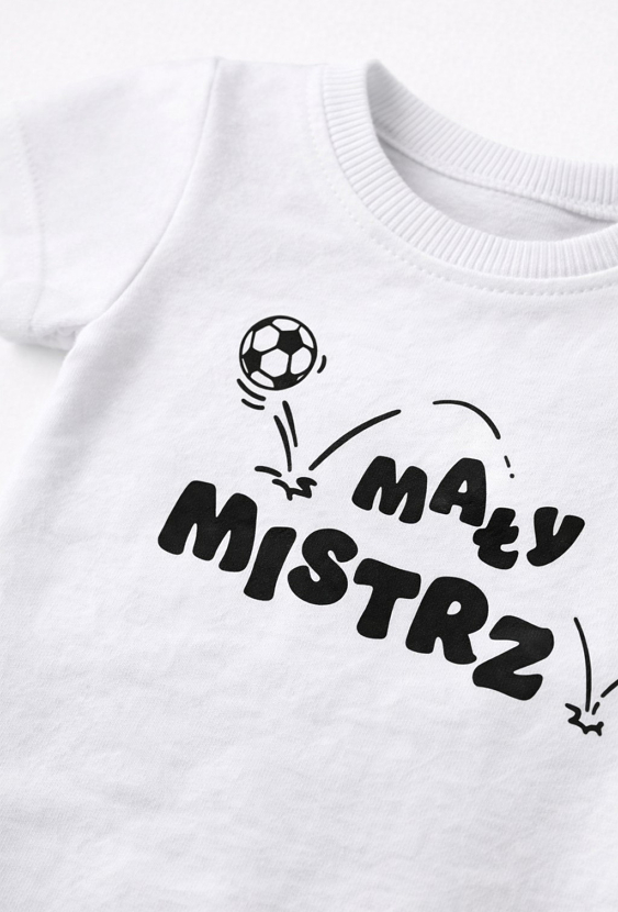 Body niemowlęce z krótkim rękawem – „Mały Mistrz”