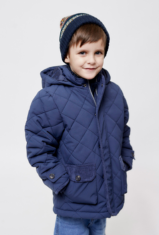 Granatowa pikowana kurtka przejściowa dla chłopca - 5.10.15.