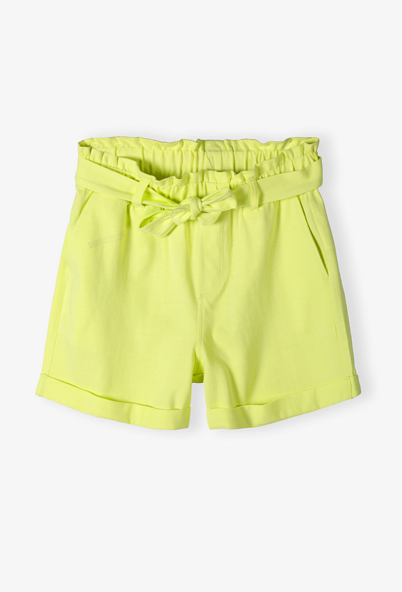 Szorty dziewczęce - z wiązaniem