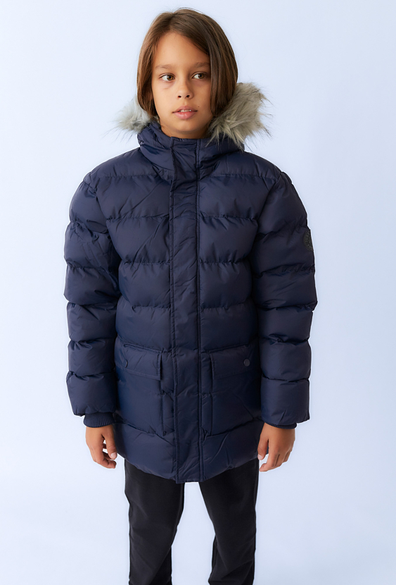 Zimowa pikowana kurtka dla chłopca - Lincoln&Sharks