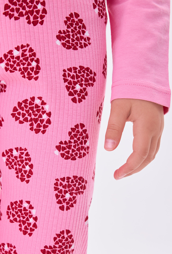 Legginsy dziewczęce w serduszka