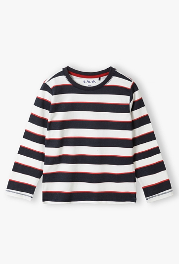 Bawełniana bluzka chłopięca w paski - 5.10.15.