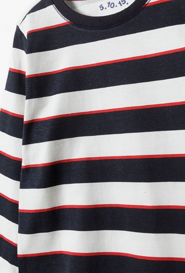 Bawełniana bluzka chłopięca w paski - 5.10.15.