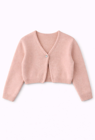 Elegancki kardigan z jednym guzikiem