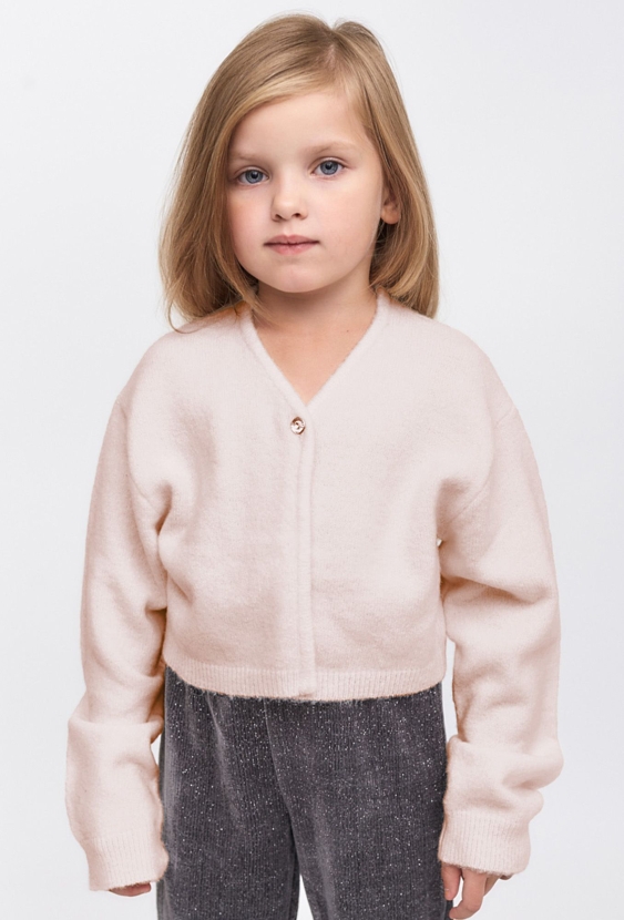 Elegancki kardigan z jednym guzikiem