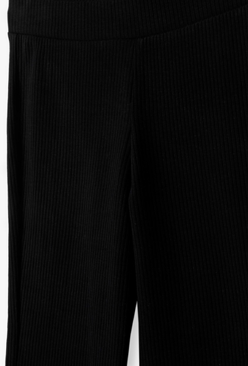 Czarne spodnie w prążki - flare - Lincoln&Sharks