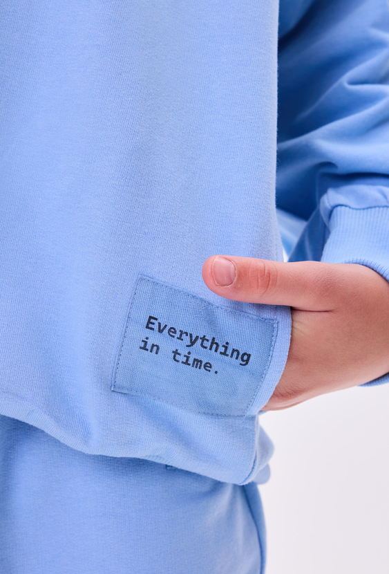 Bluza z kapturem dziewczęca z naszywką