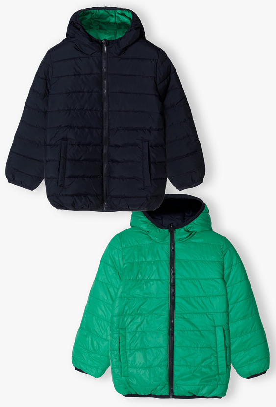 Dwustronna kurtka chłopięca