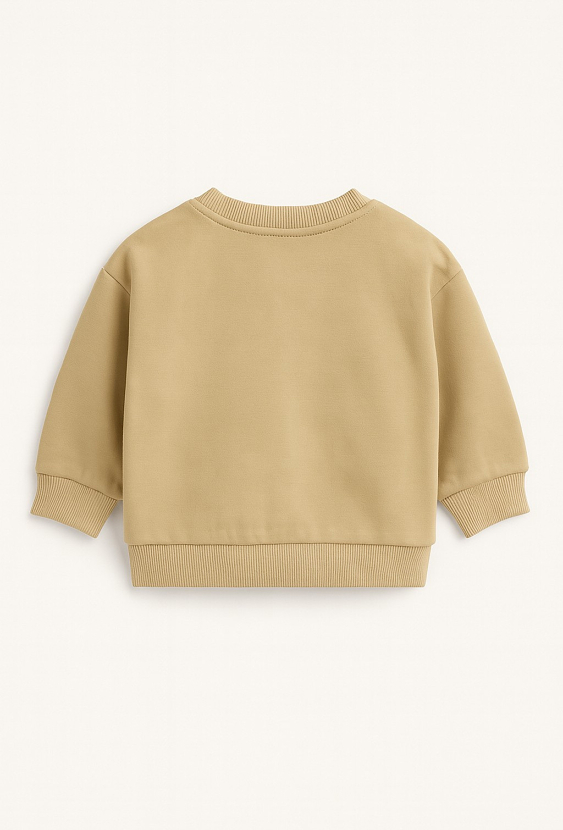 Bluza niemowlęca typu crewneck z nadrukiem