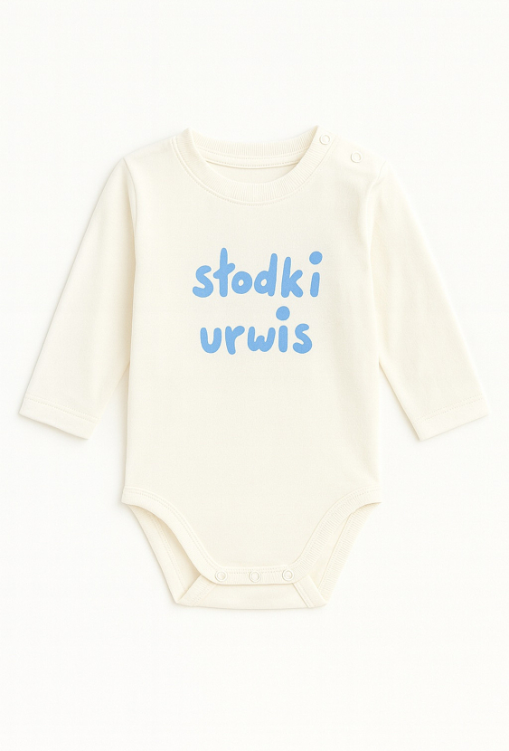 Body niemowlęce z długim rękawem „Słodki urwis”