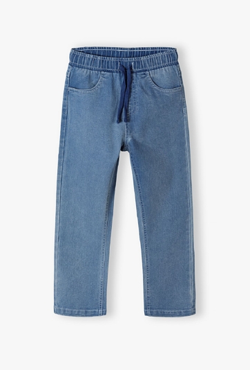 Granatowe klasyczne spodnie slim fit dla chłopca